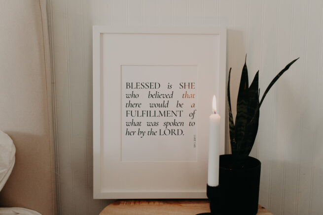 Blessed is She Print
